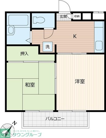 フラワーパレスの物件間取画像